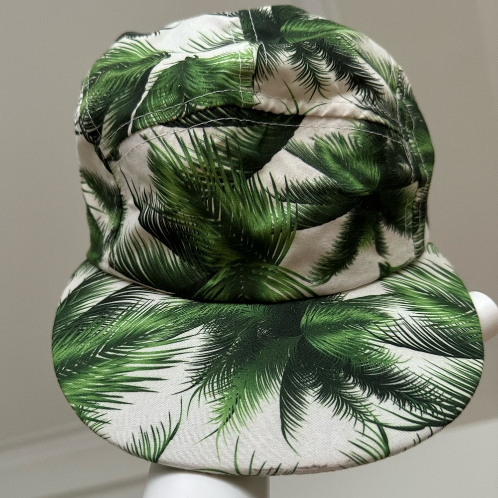 Unisex Adjustable Palm Tree/Jungle/Safari Baseball Cap With Leather Strap